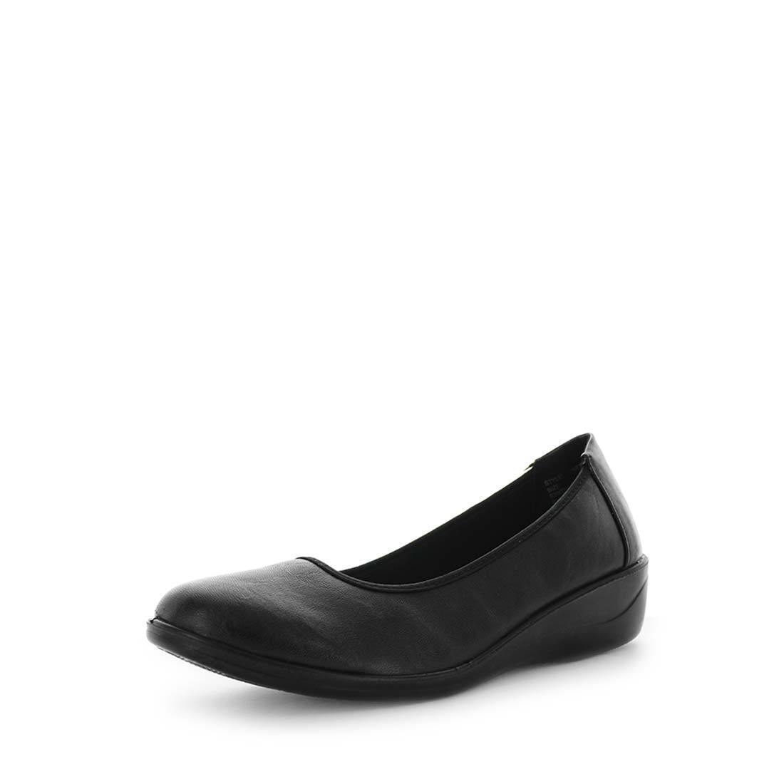 AEROCUSHION Women's MARTI Flats Black Smooth Shoe 7US Main image
