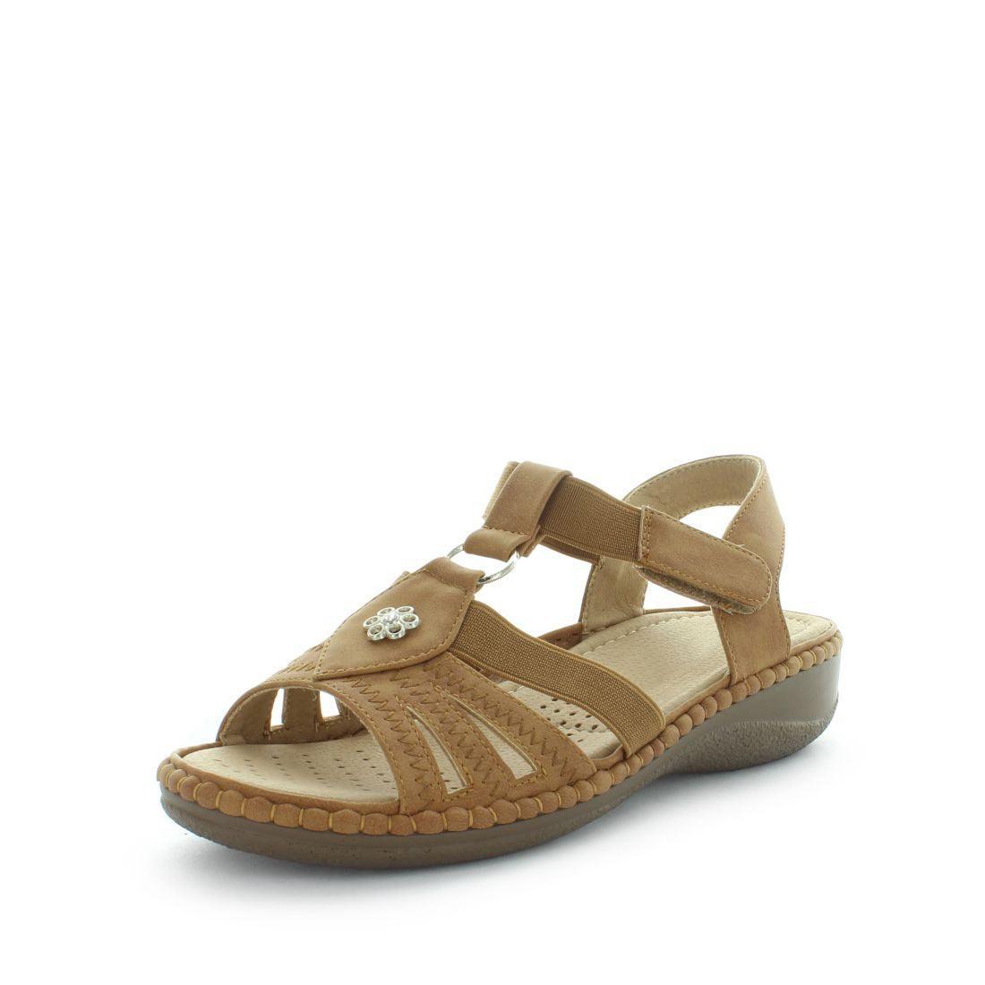 AEROCUSHION Women's MINARA Sandals Tan Shoe 7US Main image