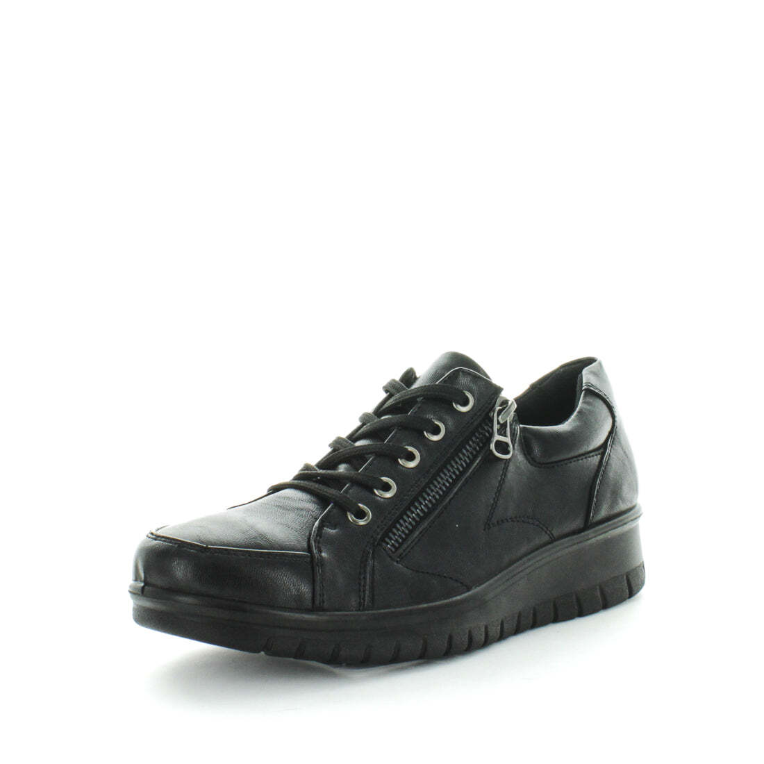 AEROCUSHION Women's MOUSSE Sneakers Black Smooth Shoe 10US Main image