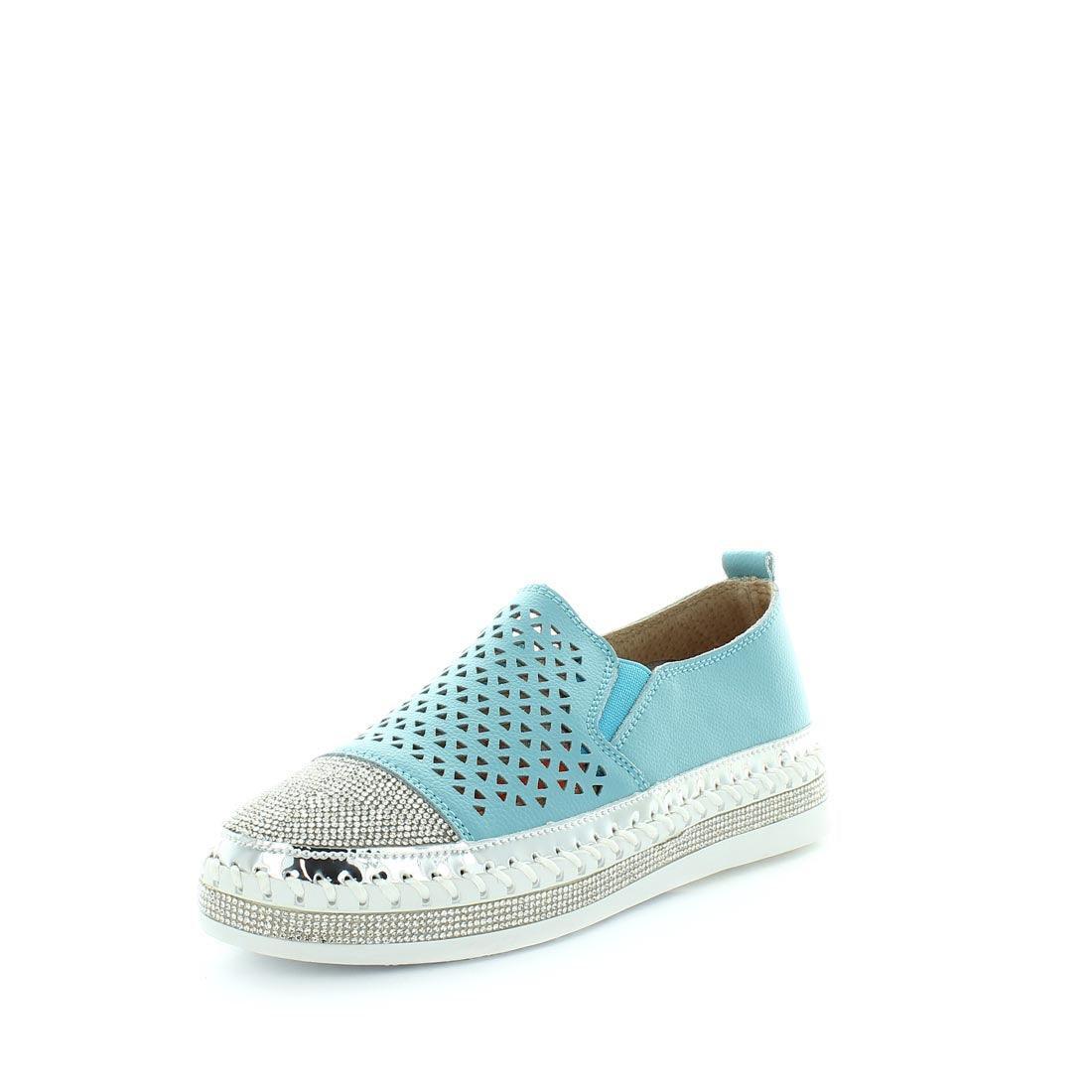 JUST BEE Women's CALY Flats Aqua 37EU Main image