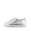 JUST BEE Women's CASINI Flats Silver 37EU