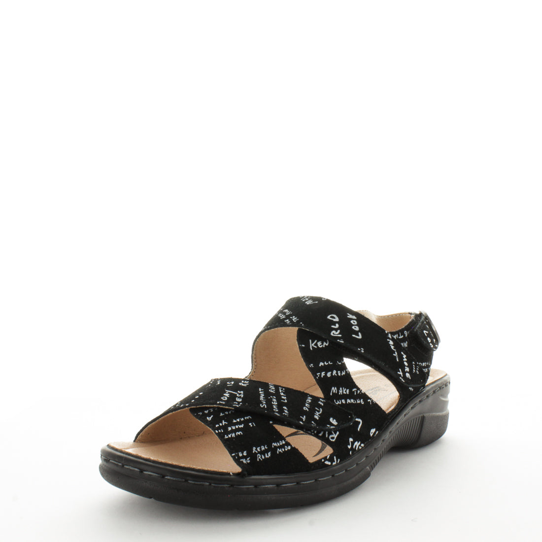 JUST BEE Women's COMICAL Sandals Black Print 41EU Main image