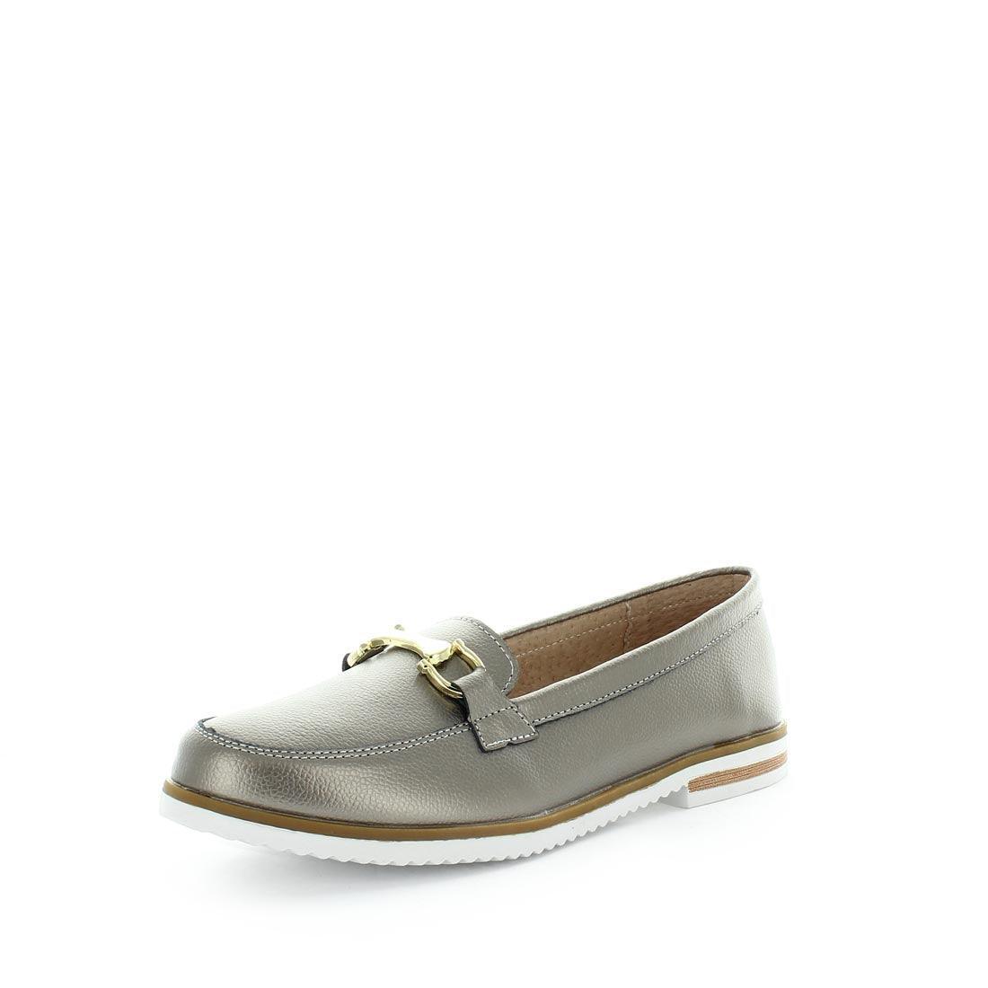 JUST BEE Women's CRESSY Loafers / Slip ons Pewter Smooth 38EU Main image