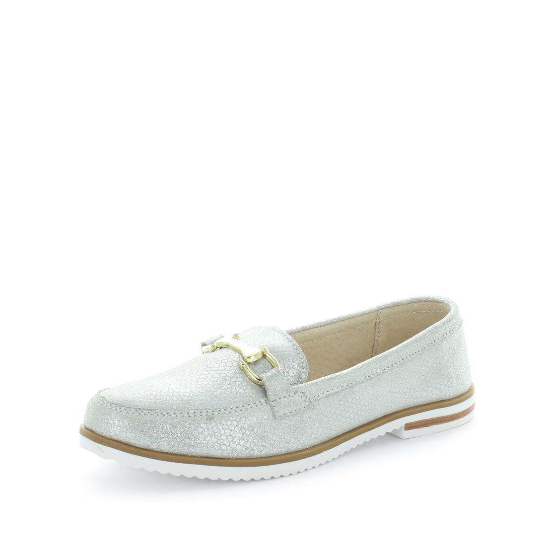 JUST BEE Women's CRESSYA Loafers / Slip ons Silver Snake 38EU Main image