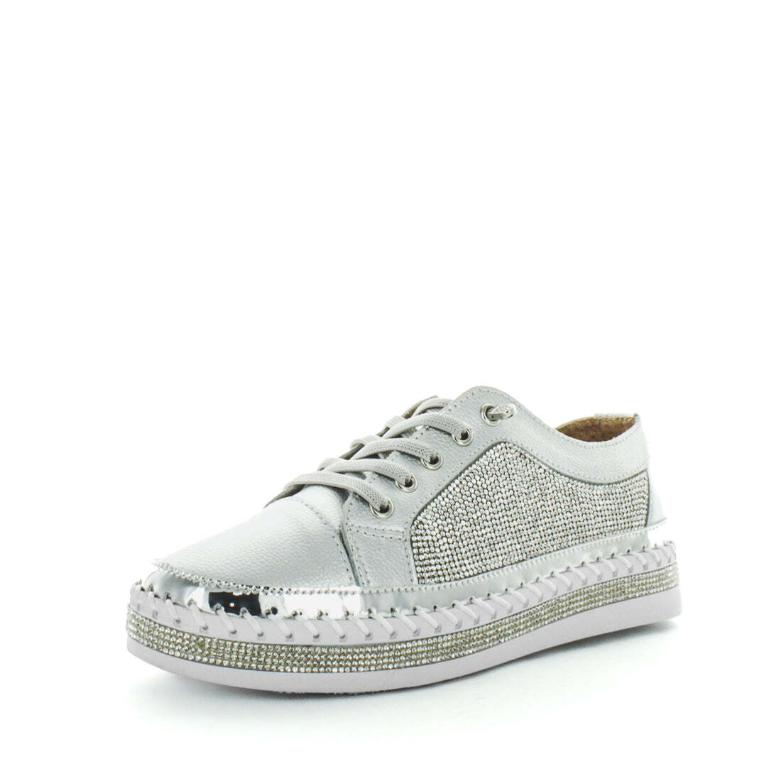 JUST BEE Women's CRISTEL Sneakers Silver 39EU Main image