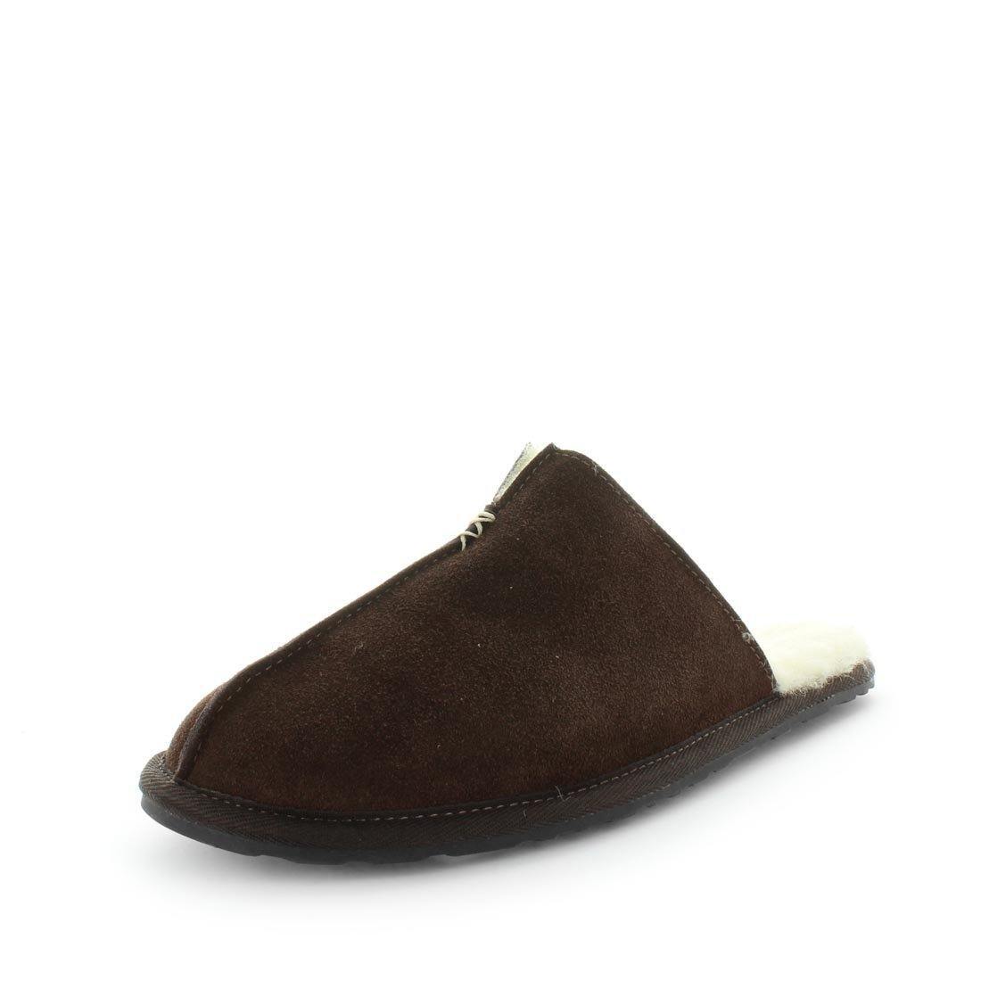 JUST BEE Men's CUFFS Slippers Chocolate 7UK Main image