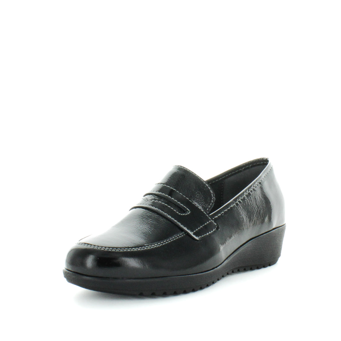 KIARFLEX Women's KANCY Loafers / Slip ons Black Patent Shoe 39EU Main image