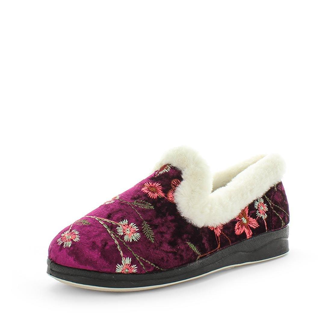 Panda PEMILLE Slippers Uggs Burgundy Embroidery Shoe 5 Main image