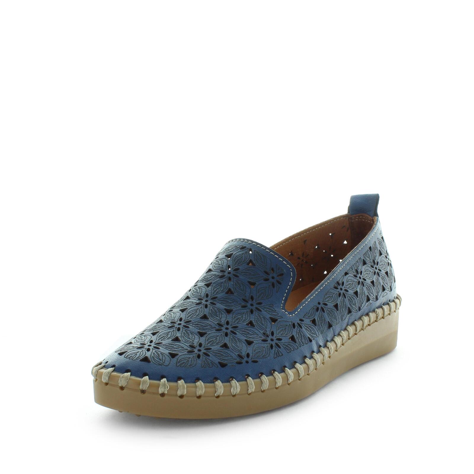 SOFT TREAD ALLINO Women's BAMI Loafers / Slip ons Navy Shoe 38EU Main image