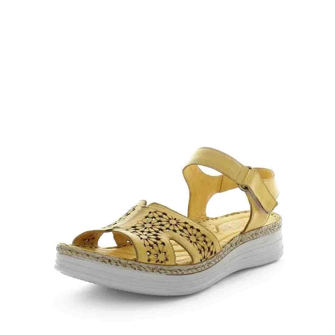 SOFT TREAD ALLINO Women's BANITA Sandals Mustard Shoe 38EU Main image