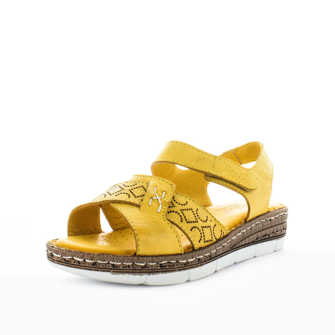 SOFT TREAD ALLINO Women's BELATRIX Sandals Mustard Shoe 40EU Main image