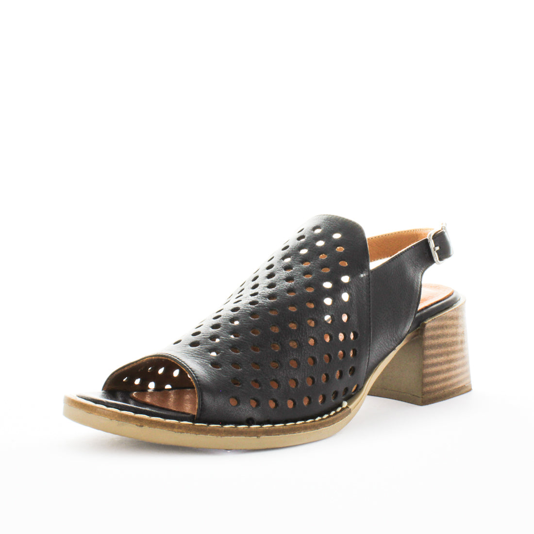 SOFT TREAD ALLINO Women's BENUS Sandals Black Shoe 40EU Main image