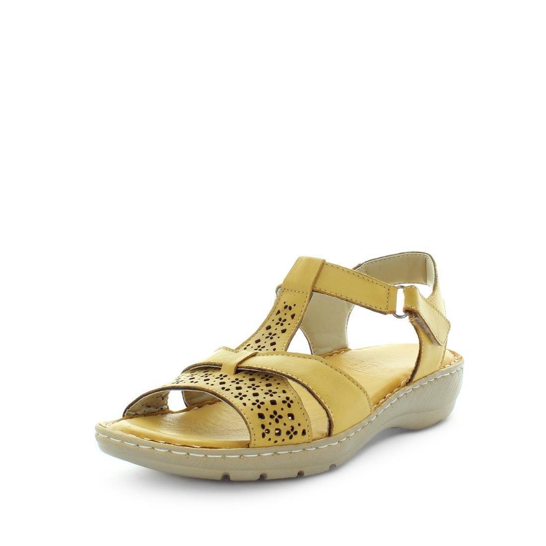 SOFT TREAD ALLINO Women's BORA Sandals Mustard Shoe 40EU Main image