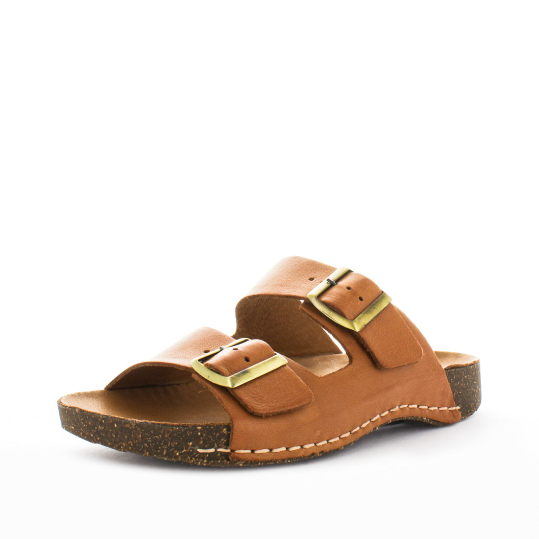 SOFT TREAD ALLINO Women's BRODIE Sandals Tan Smooth Shoe 40EU Main image