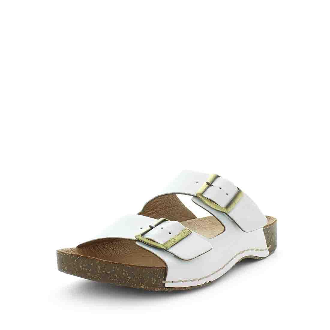 SOFT TREAD ALLINO Women's BRODIE Sandals White Smooth Shoe 37EU Main image