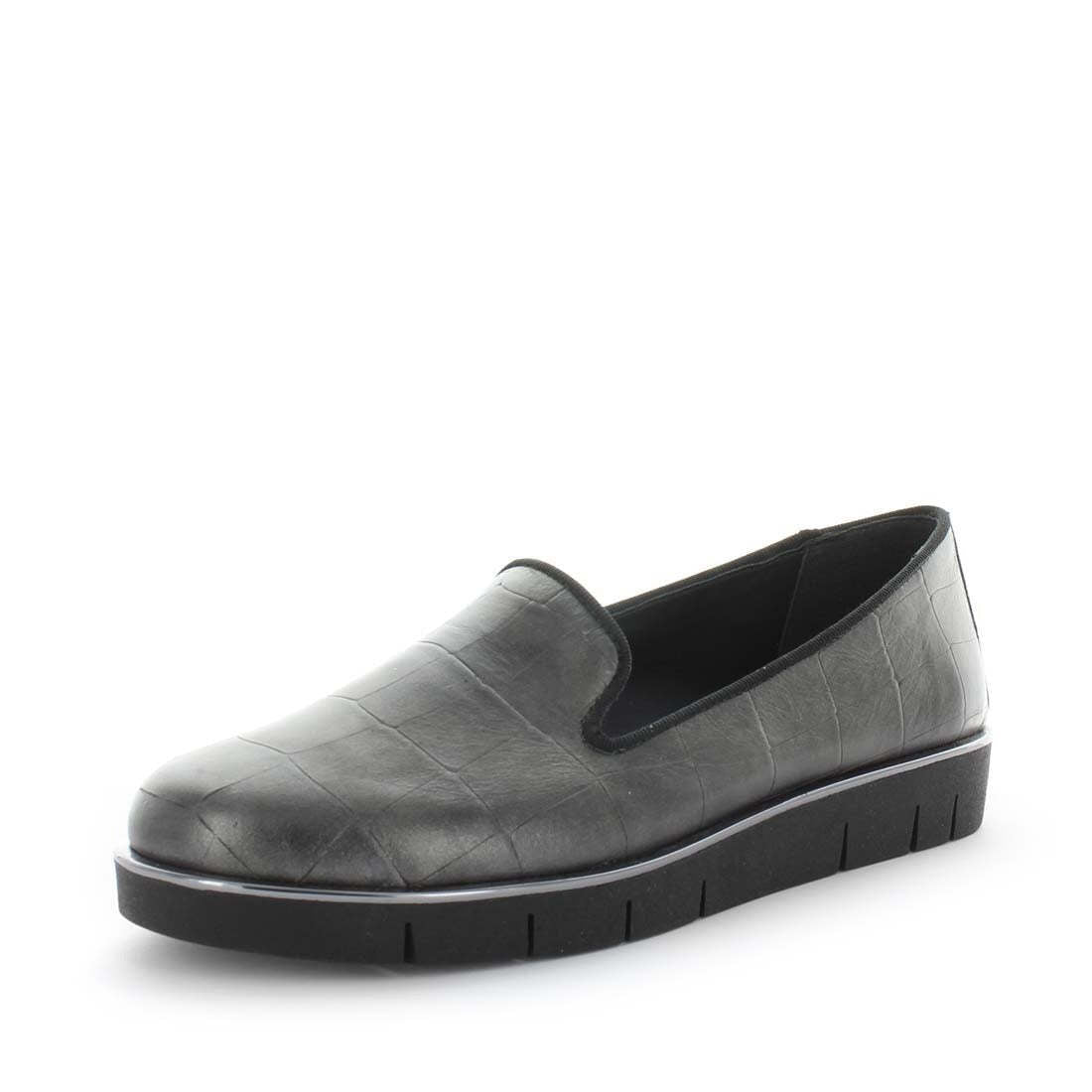 THE FLEXX Women's EDNA Loafers / Slip ons Gunmetal/Croc Shoe 38EU Main image