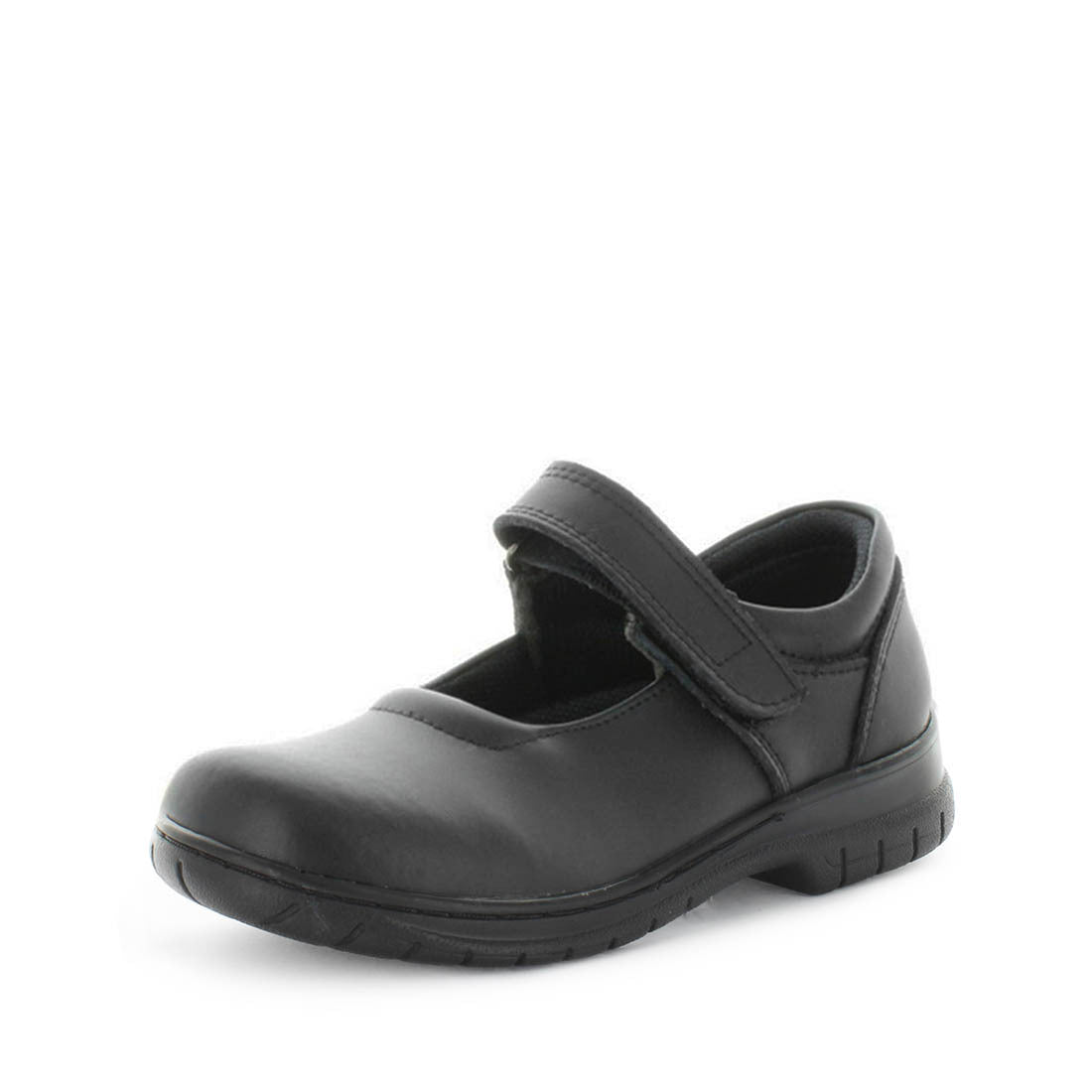 WILDE SCHOOL Girl's JAMESON School Black Smooth Shoe 10US Main image