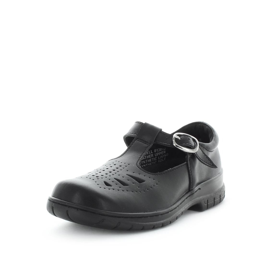 WILDE SCHOOL Boy's JARRELL School Black Smooth Shoe 3US Main image