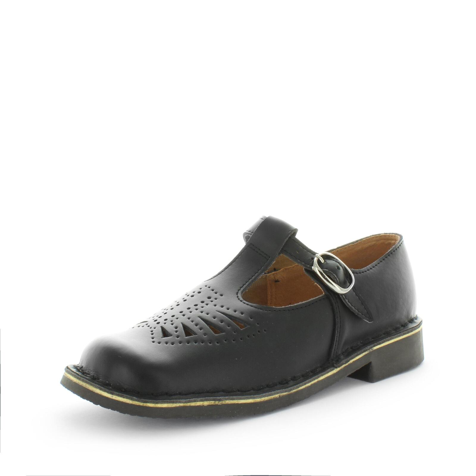 WILDE SCHOOL Girl's JENNYVELJnr School Black Smooth Shoe 9US Main image