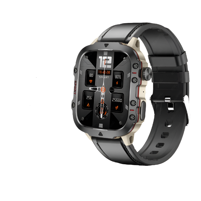 NNEOBA Rugged Military GPS Smart Watch - AMOLED 1.96 HD Display Main image