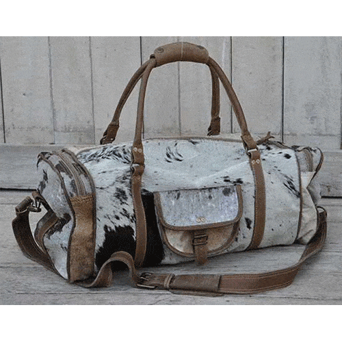 COWHIDE OVERNIGHT BAG Main image
