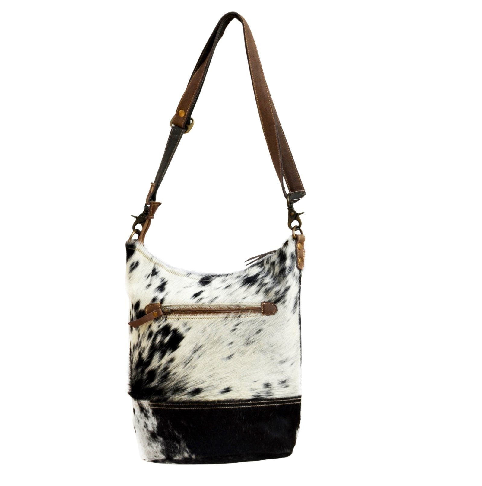 OVAL COWHIDE TOTE BAG Secondary image