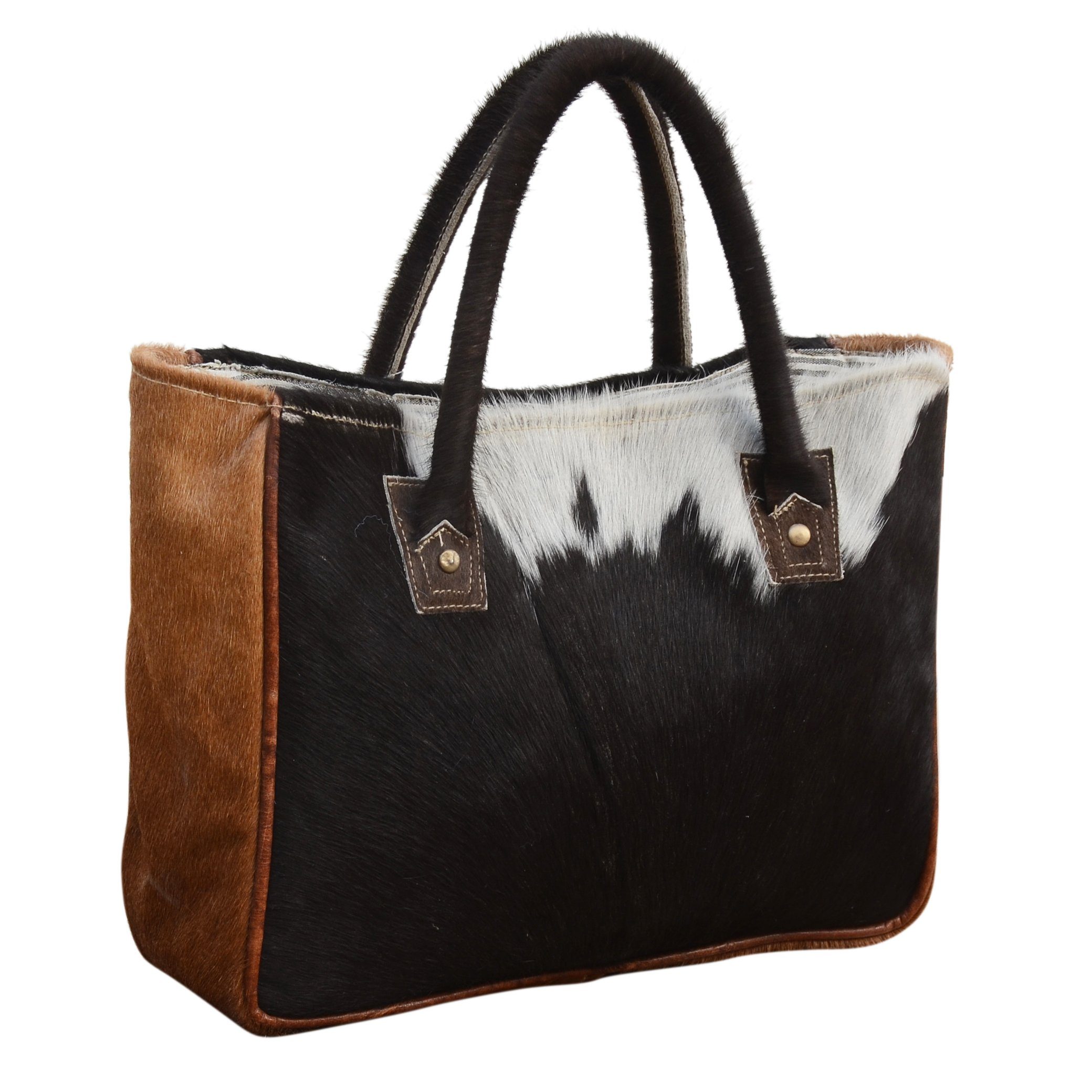 DOUBLE COWHIDE HANDLE IT BAG Secondary image