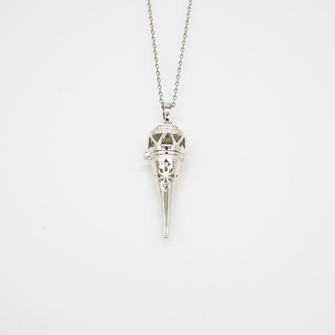 Gift Box - Cone White Gold Aroma Necklace + Purify Oil Blend Secondary image