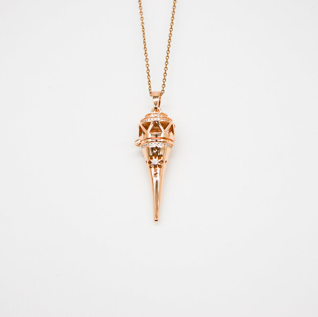 Gift Box - Cone Rose Gold Aroma Necklace + Purify Oil Blend Secondary image