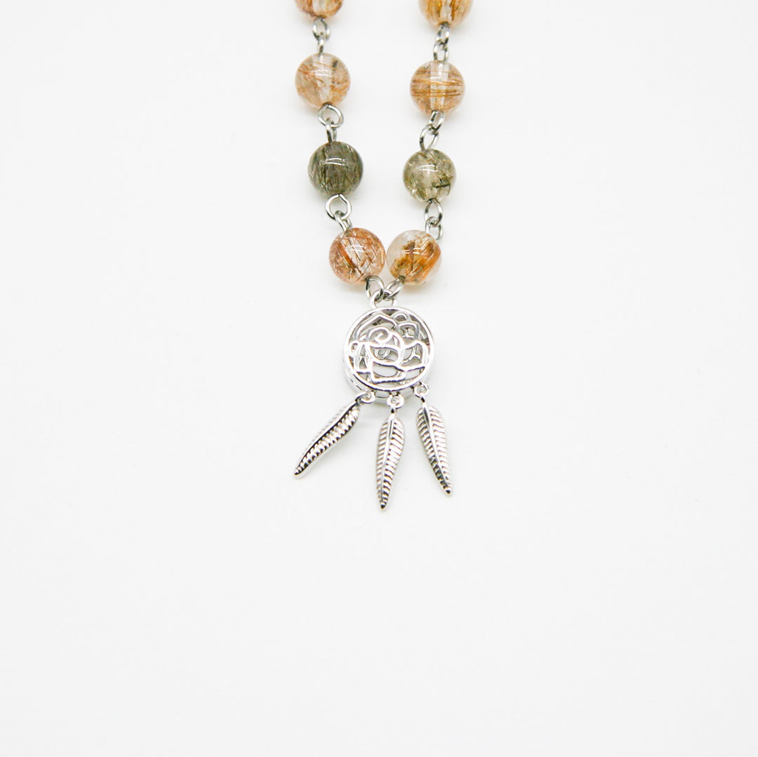 Gift Box - Rose White Gold Aroma Necklace + Purify Oil Blend Secondary image