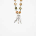 Gift Box - Rose White Gold Aroma Necklace + Purify Oil Blend
