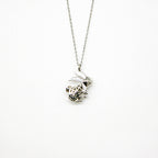 Gift Box - Rabbit White Gold Aroma Necklace + Purify Oil Blend