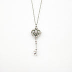 Gift Box - Key White Gold Aroma Necklace + Purify Oil Blend