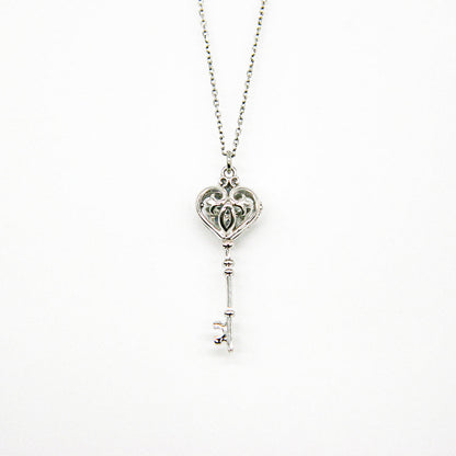 Gift Box - Key White Gold Aroma Necklace + Purify Oil Blend