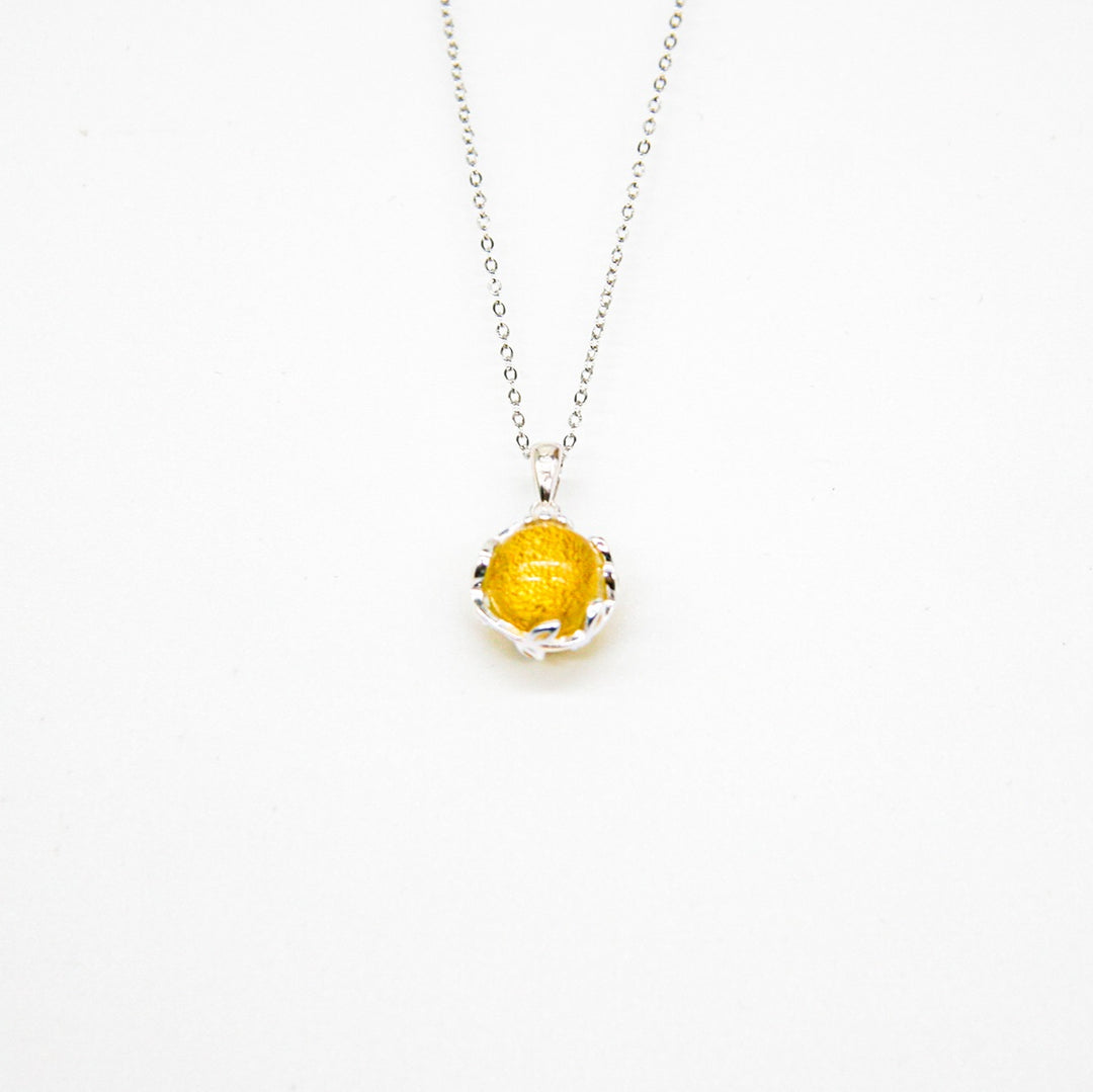 Gift Box - Aroma Necklace White Gold - Planet Jovian Gold (Golden Yellow) + Purify Oil Blend Secondary image