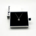 Gift Box - Chest White Gold Aroma Necklace + Purify Oil Blend