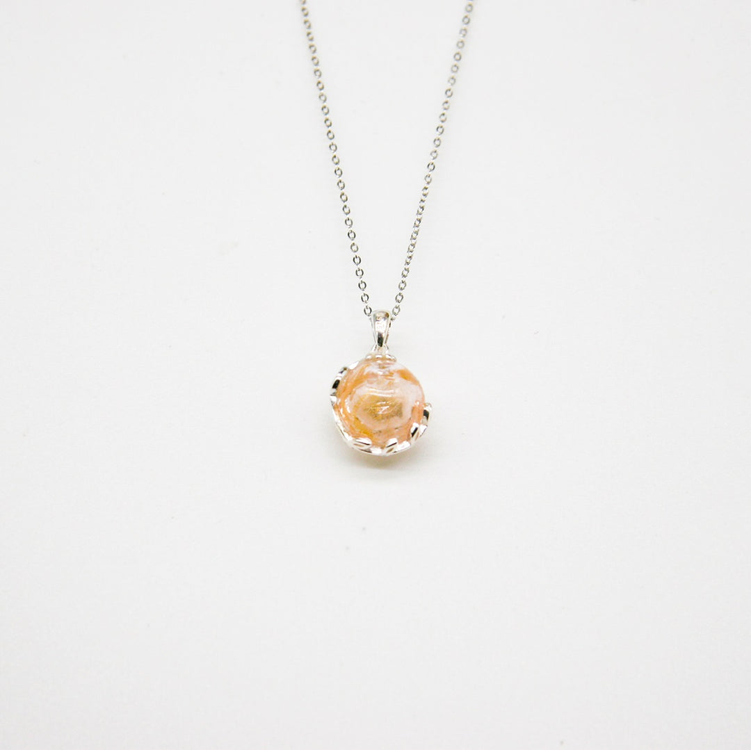 Gift Box - Aroma Necklace White Gold - Planet Nebula Nova (Pink) + Purify Oil Blend Secondary image