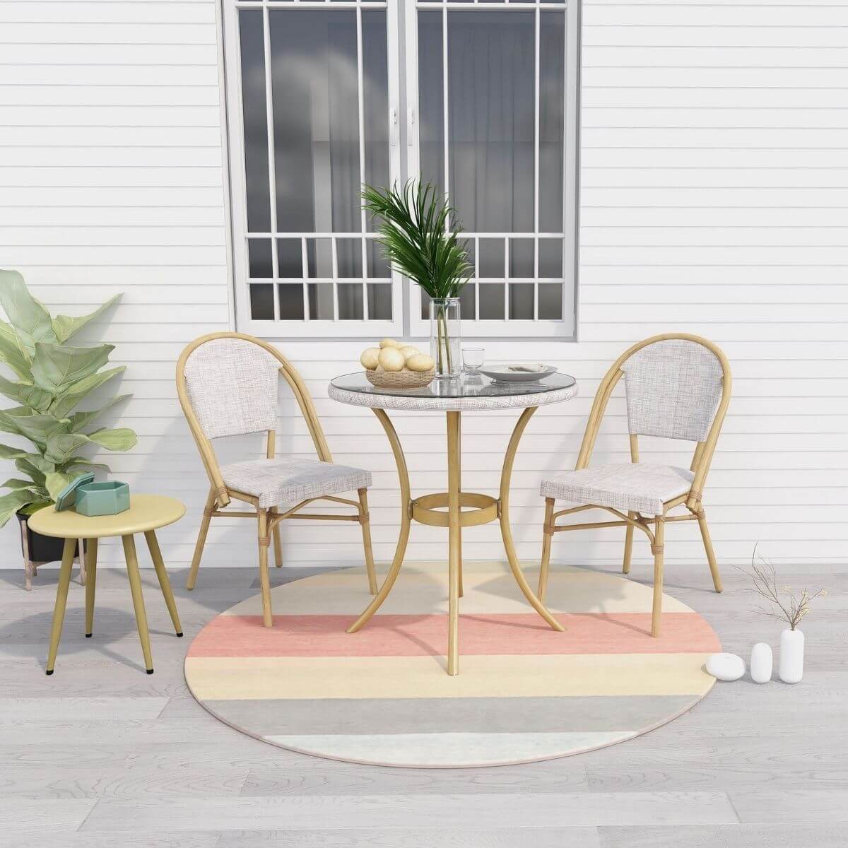 Maya Stylish Natural Outdoor Dining Table Main image