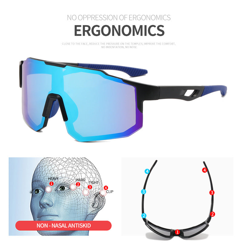 New sports sunglasses men's and women's cycling sunglasses dazzling sunglasses Secondary image
