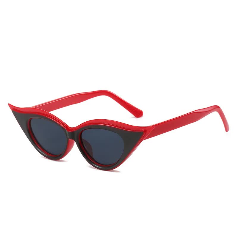 Retro Cat-Eye Sunglasses - Stylish Red Vintage Frames for Women Main image