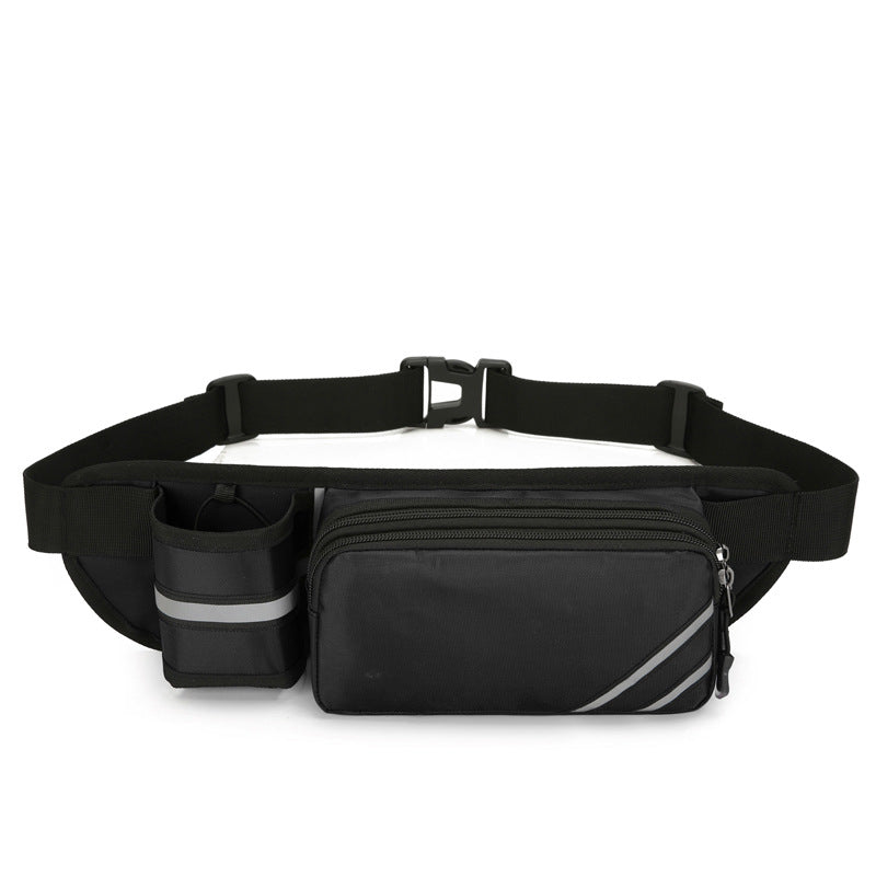 Water-Resistant Running Waist Pack with Bottle Holder - Adjustable Fitness Belt for Men Main image