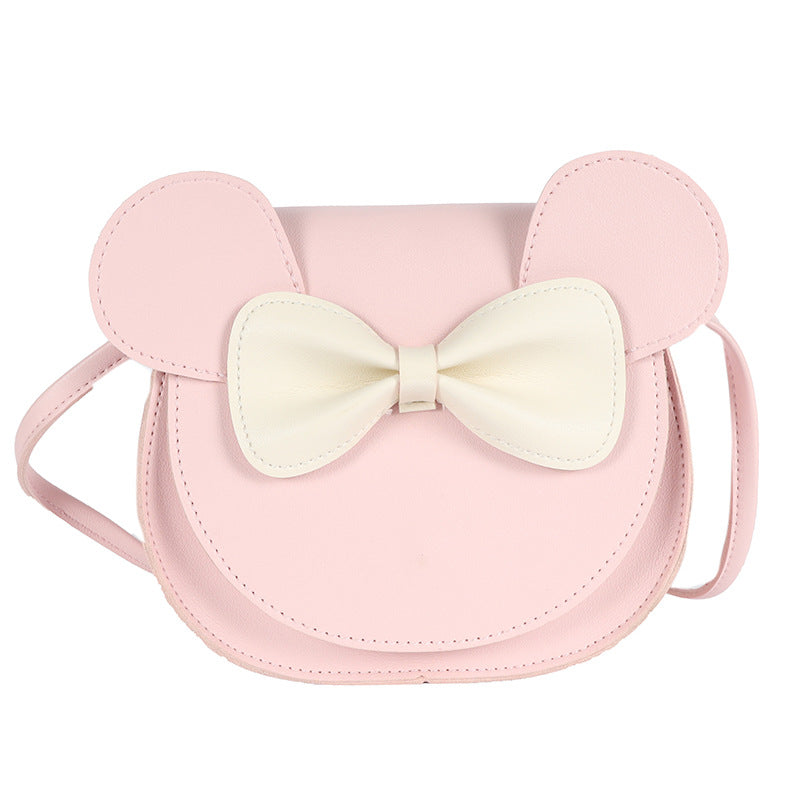 Adorable Bow Bear Crossbody Bag for Kids - Pink Shoulder Bag 18*17*8cm Secondary image
