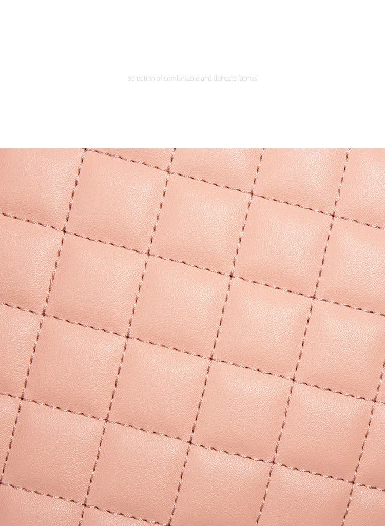 Elegant Quilted Tote Bag with Matching Clutch in  Brown