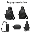 Multifunctional Crossbody Chest Bag | Stylish and Practical Shoulder Backpack for Everyday Use (Black)