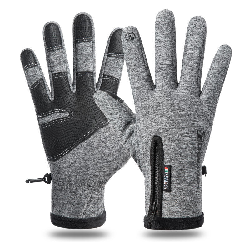 Touchscreen Winter Gloves|Waterproof, Windproof Thermal Gloves for Men Q9063  XL size Grey Main image