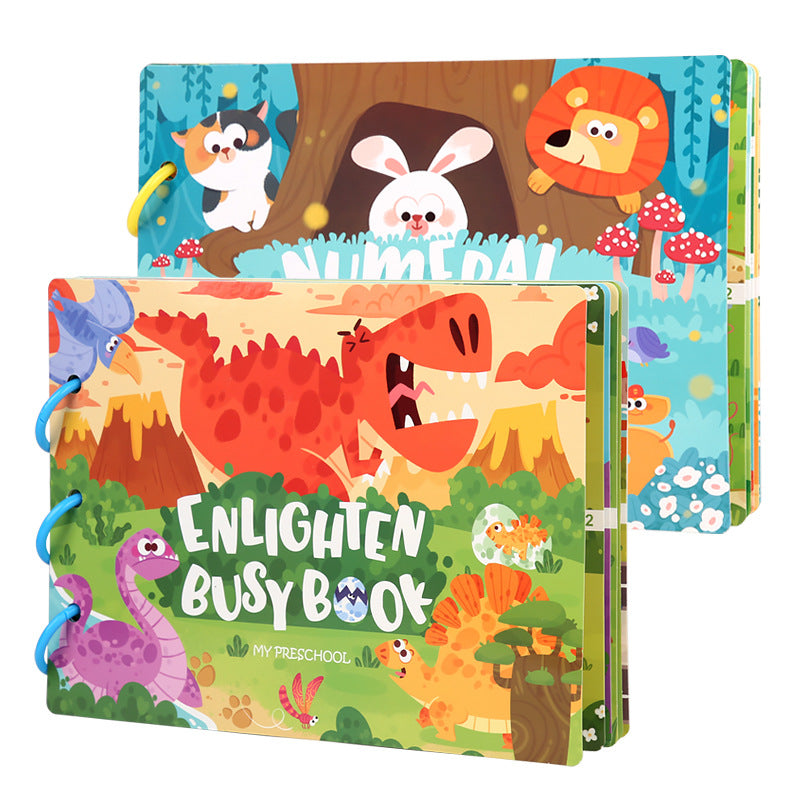 Enlightenment Busy Book Set - Educational Preschool Activity Books for Learning and Fun (2-piece set) Main image