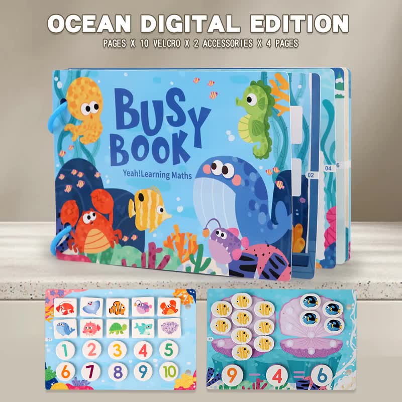 Themed Busy Book Set - Educational Activity Books for Preschool Learning (Farm, Vehicles, Dinosaurs, Ocean, and Forest,5 books in total) Secondary image
