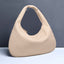 off white Elegant Woven PU Leather Hobo Bag - Stylish Large-Capacity Shoulder Handbag for Women