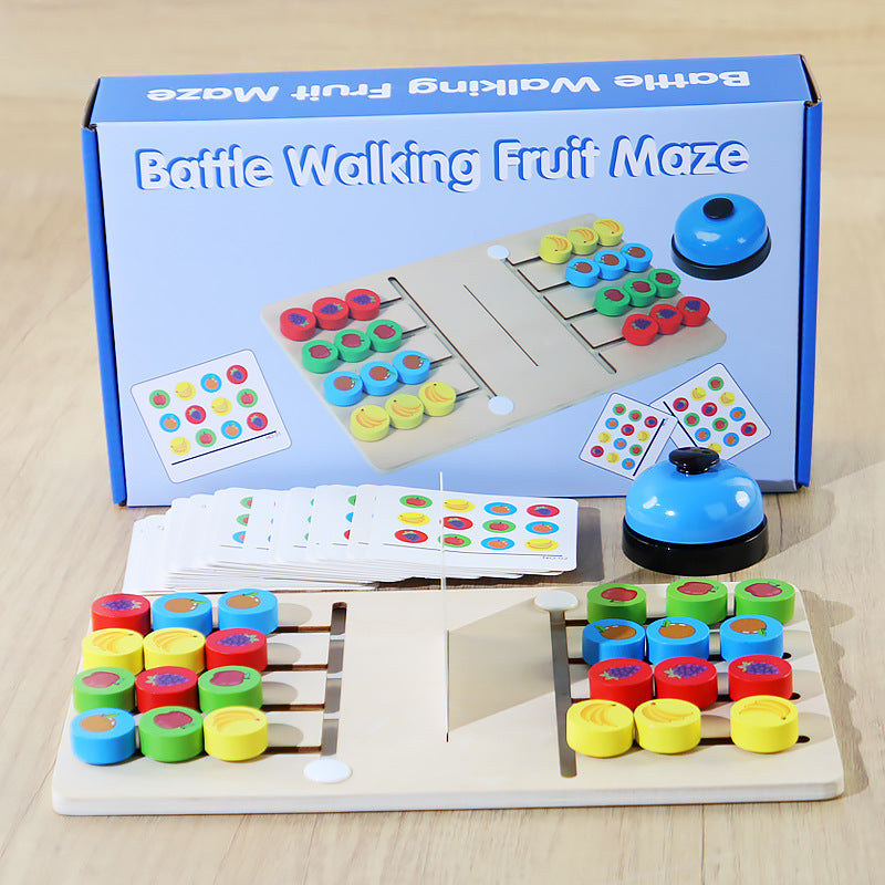 Children's Wooden CPCCE Interactive Fruit Recognition Two-Player Strategy Game - Fun Educational Toy for Preschoolers Main image
