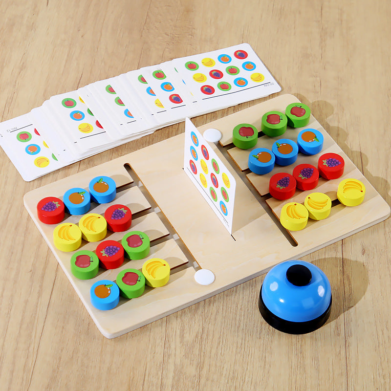 Children's Wooden CPCCE Interactive Fruit Recognition Two-Player Strategy Game - Fun Educational Toy for Preschoolers Secondary image